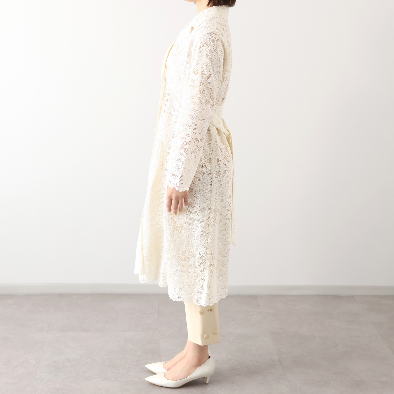 ボンボン・エ・ショコラ 総レース仕立て レースコート