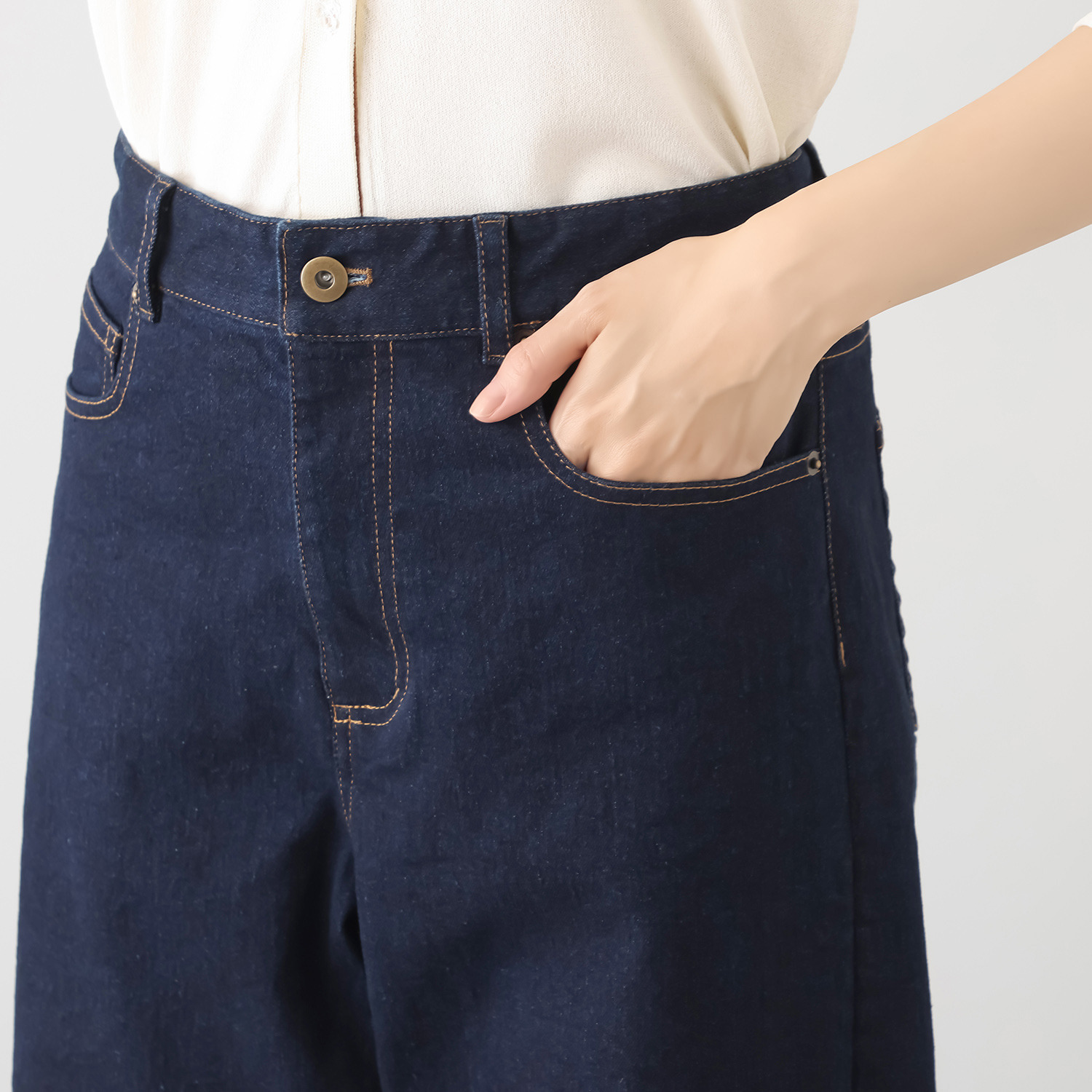 エムジェイアール　バイ マチコ　ジント　ロンドン カーブシルエット ストレッチデニムパンツ