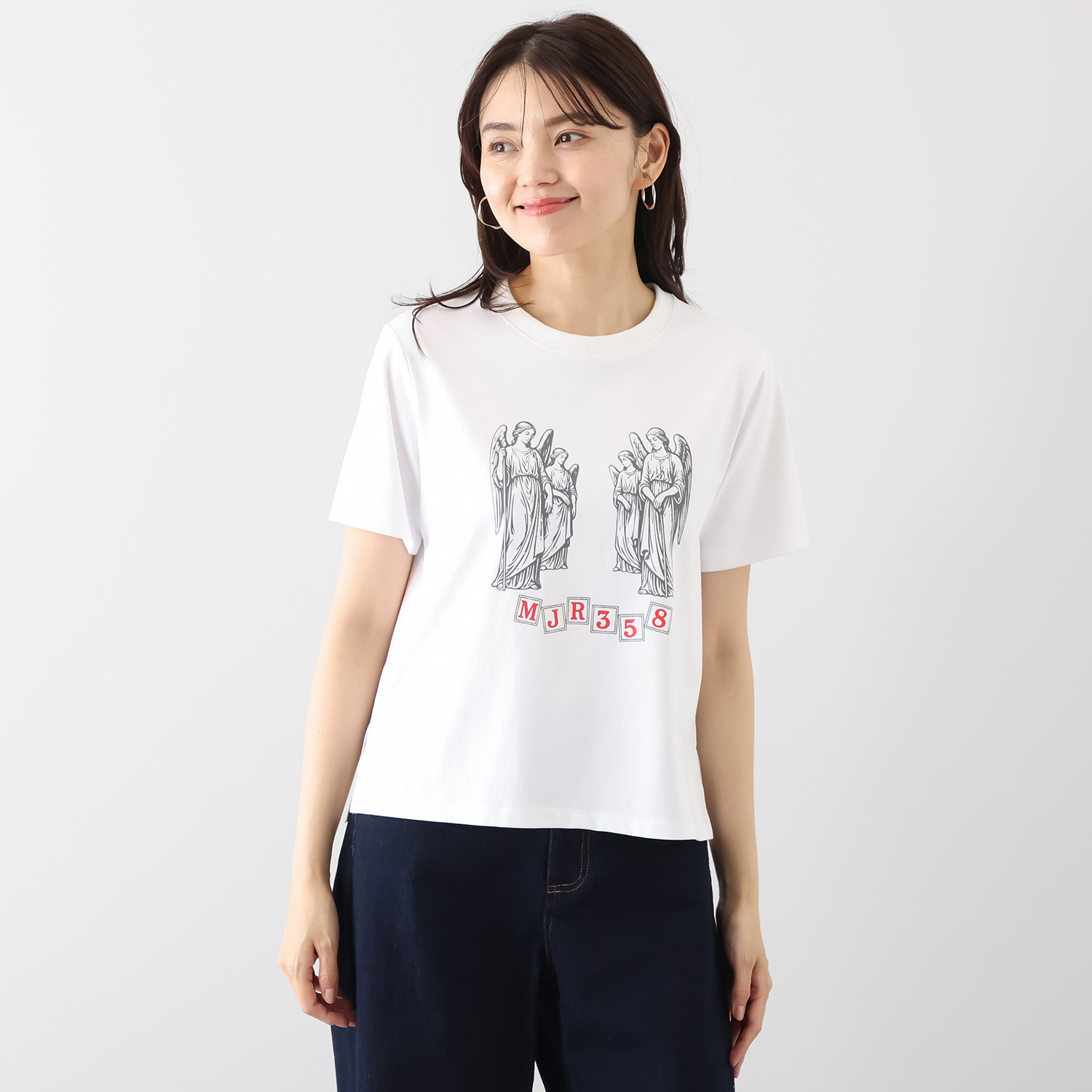 エムジェイアール　バイ マチコ　ジント　ロンドン オリジナルモティーフ グラフィックプリント プルオーバー