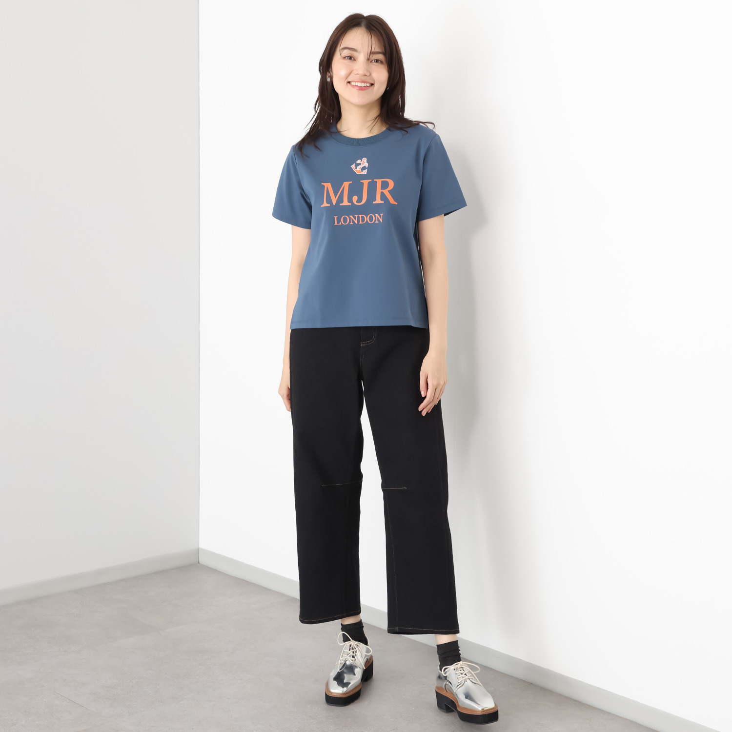 エムジェイアール　バイ マチコ　ジント　ロンドン オリジナルモティーフ グラフィックプリント プルオーバー