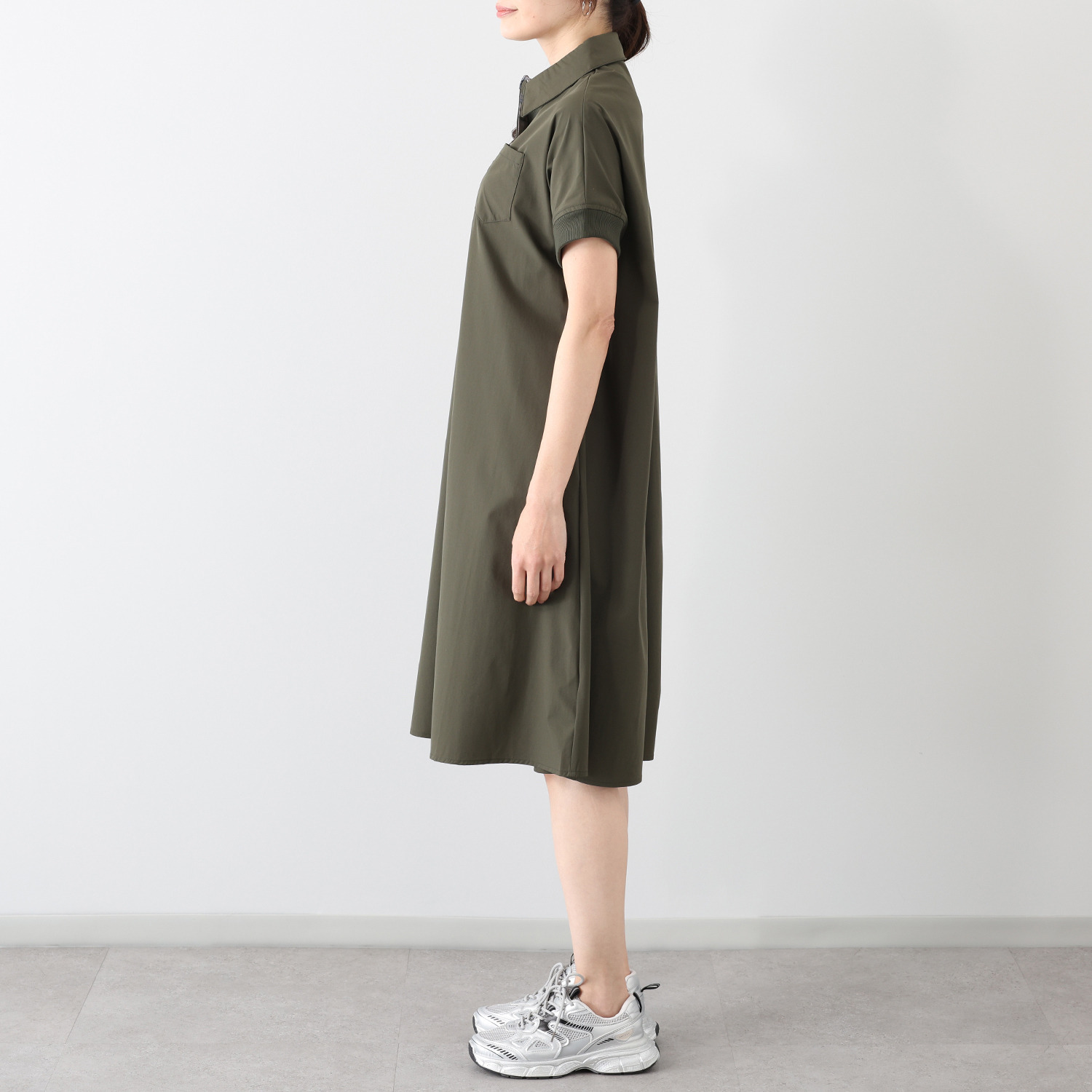 ハッシュパピー スキッパー シャツワンピース