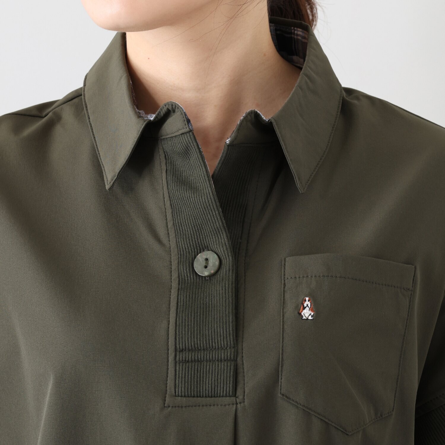 ハッシュパピー スキッパー シャツワンピース