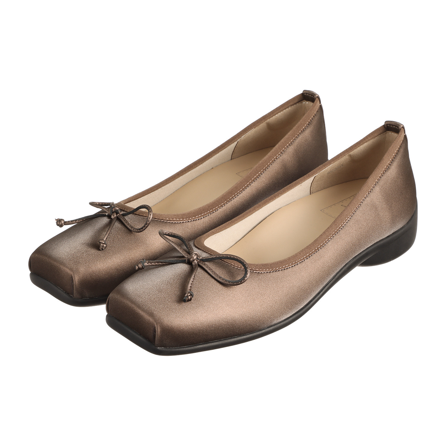 エンチャンテッド 防水　晴雨兼用！ サテン調合成皮革 バレエシューズ