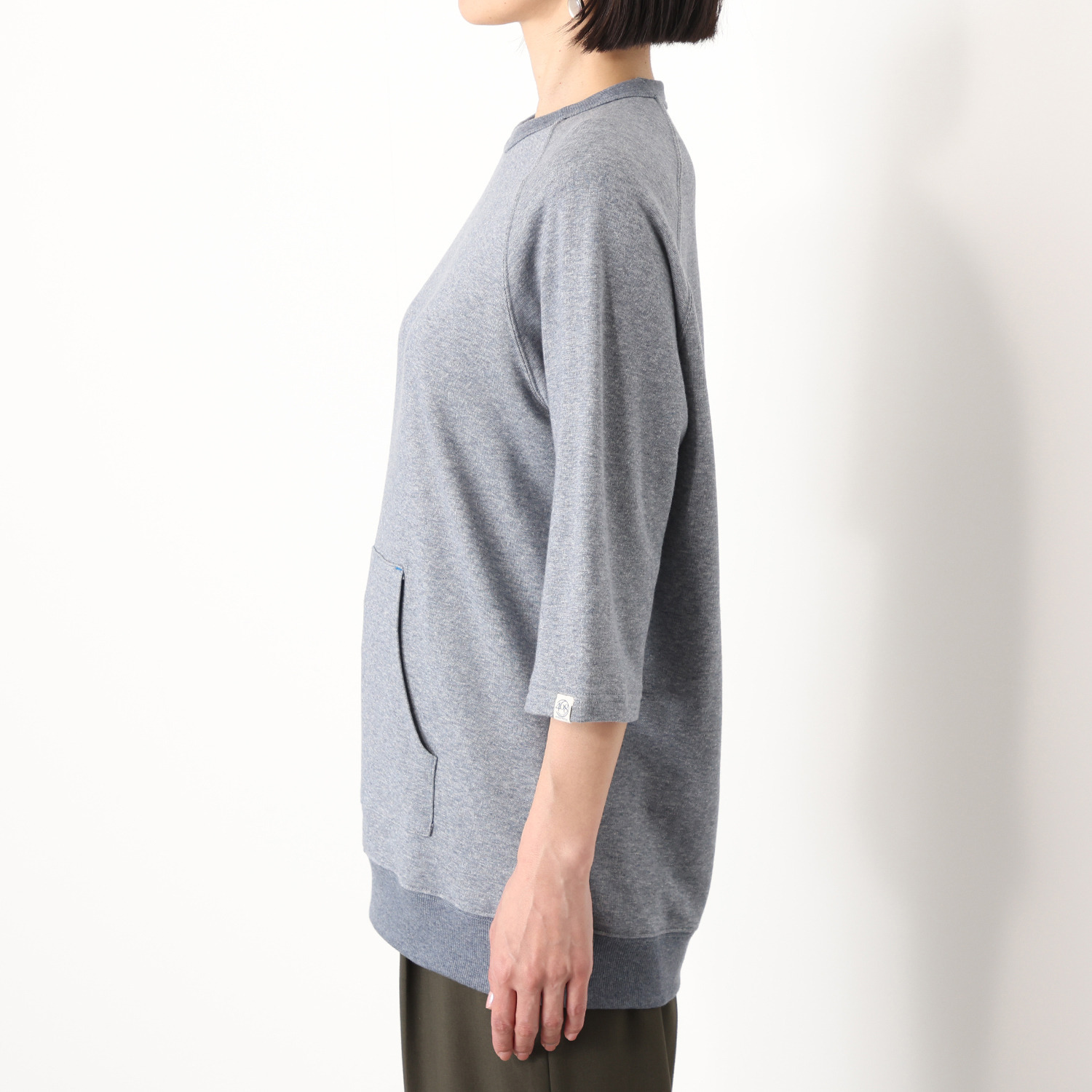 シロヤイチガントウキョウ 杢調ミニ裏毛 ビッグスウェットＴシャツ