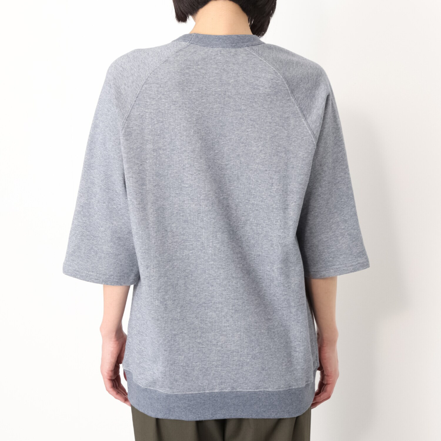 シロヤイチガントウキョウ 杢調ミニ裏毛 ビッグスウェットＴシャツ