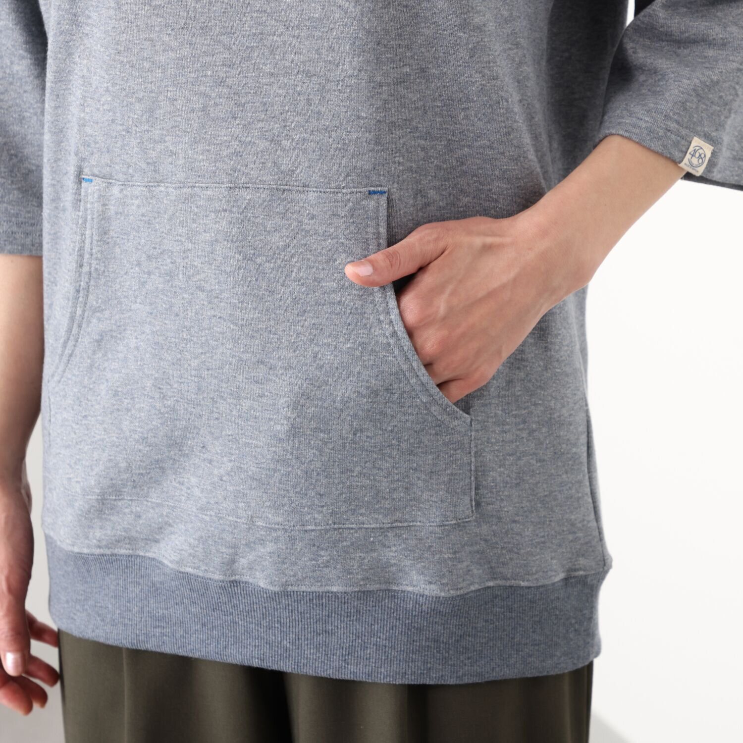 シロヤイチガントウキョウ 杢調ミニ裏毛 ビッグスウェットＴシャツ