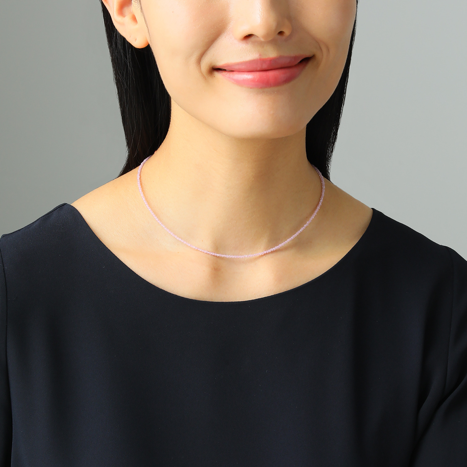 ハーキマーダイヤモンド ６ｍｍＵＰ ロッククリスタルクォーツ １粒ペンダント＆ クォーツネックレス＆ マグネットアジャスター ３点セット