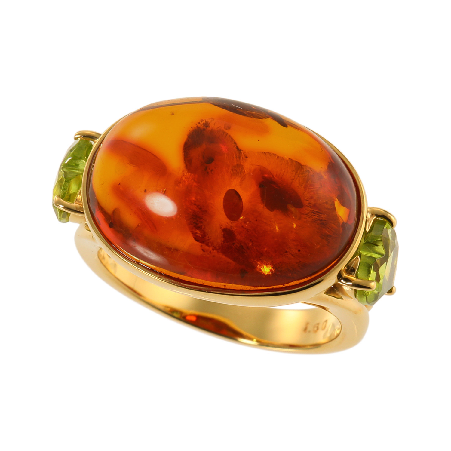 珠里 シルバー ジェムストーン リング