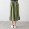 ラソエヌサーティスリー ディグリーズ バイオウォッシュ加工 ウエスト調整可能 ワークカーゴスカート
