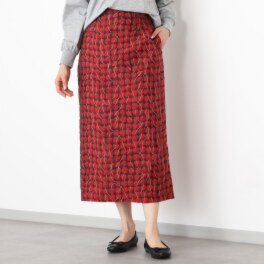 イロプライム 華やかジャガード ナロースカート