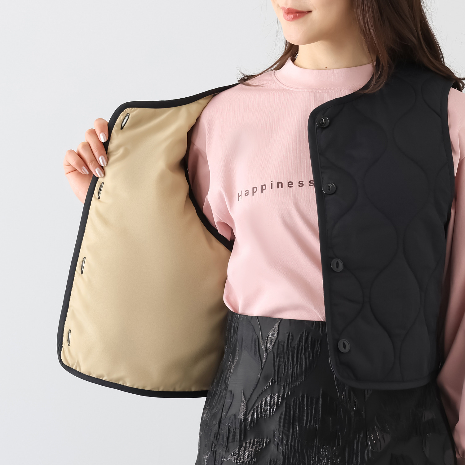 イロプライム コンパクト キルティングベスト