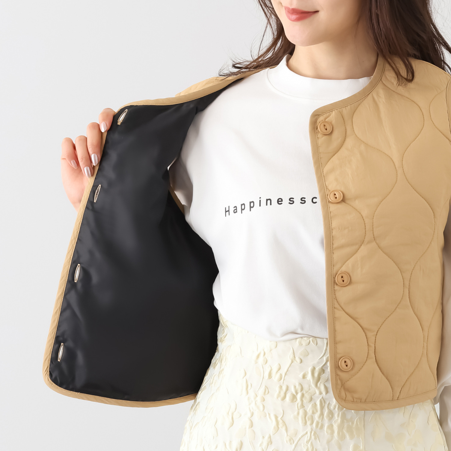 イロプライム コンパクト キルティングベスト