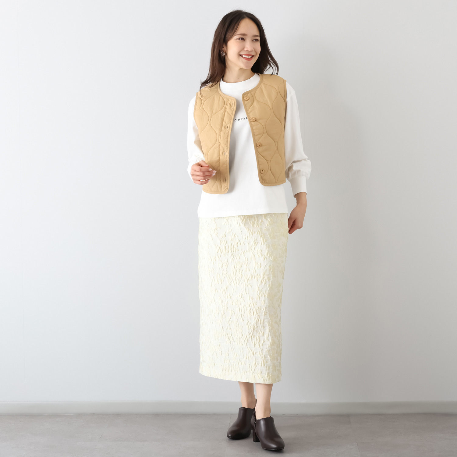 イロプライム コンパクト キルティングベスト