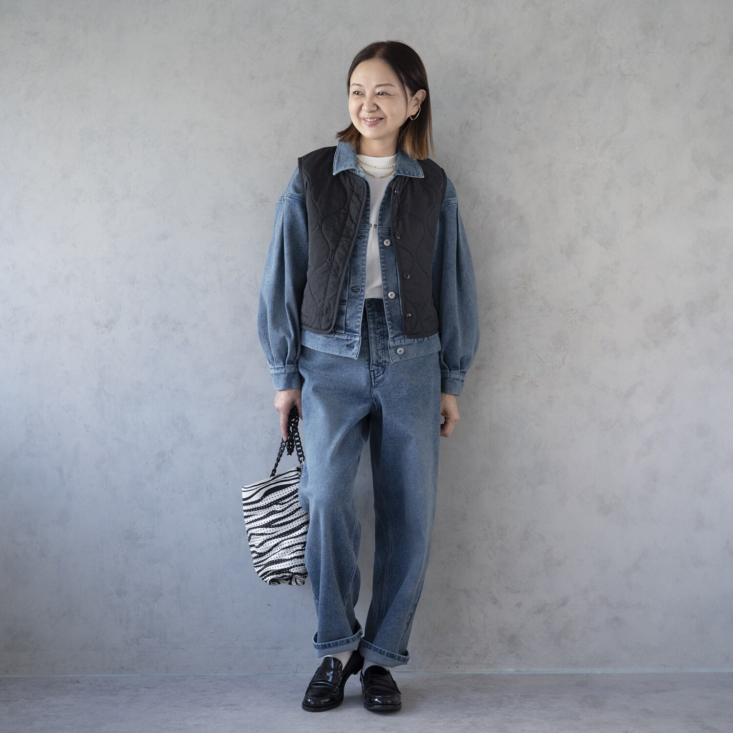 イロプライム コンパクト キルティングベスト