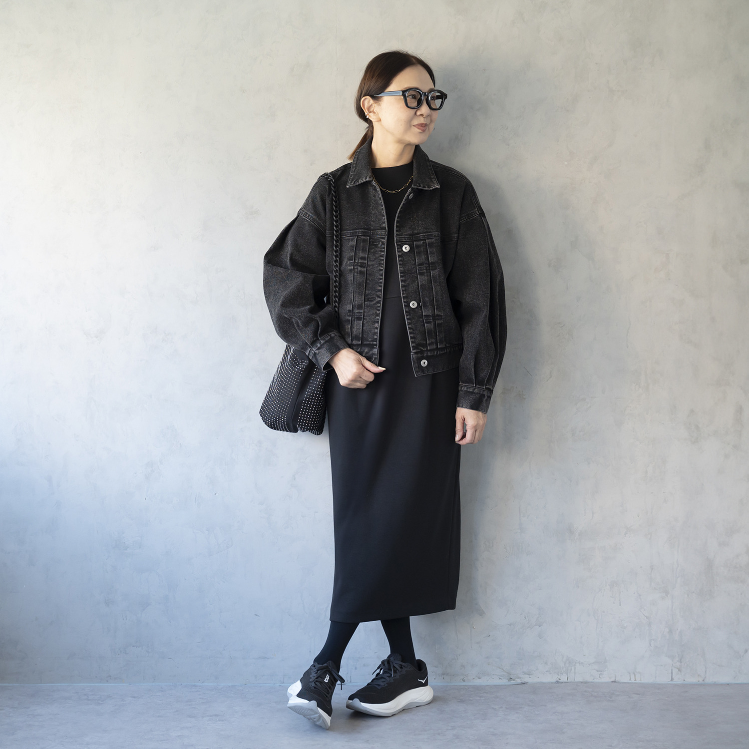 イロプライム 楽ちんきれい見え ナローワンピース