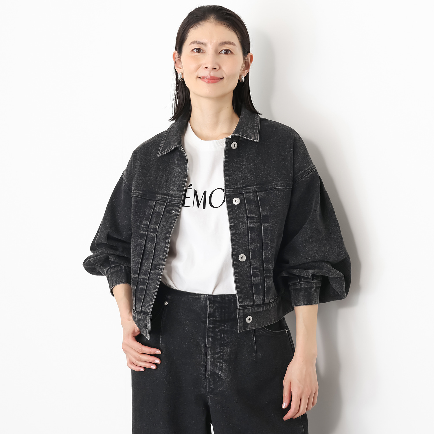 イロプライム 大人の華やか デニムジャケット