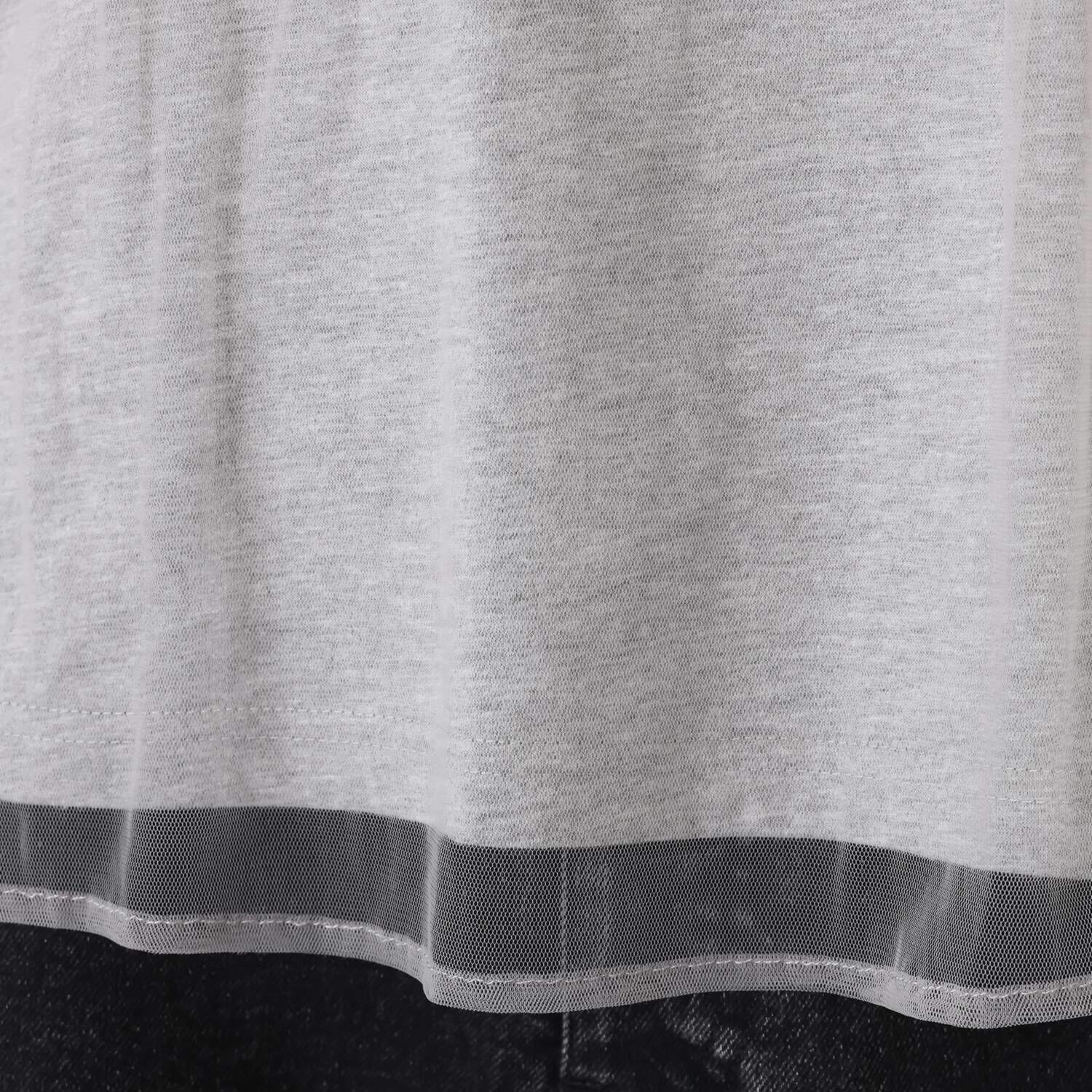 イロプライム 大人のチュール重ね プルオーバー