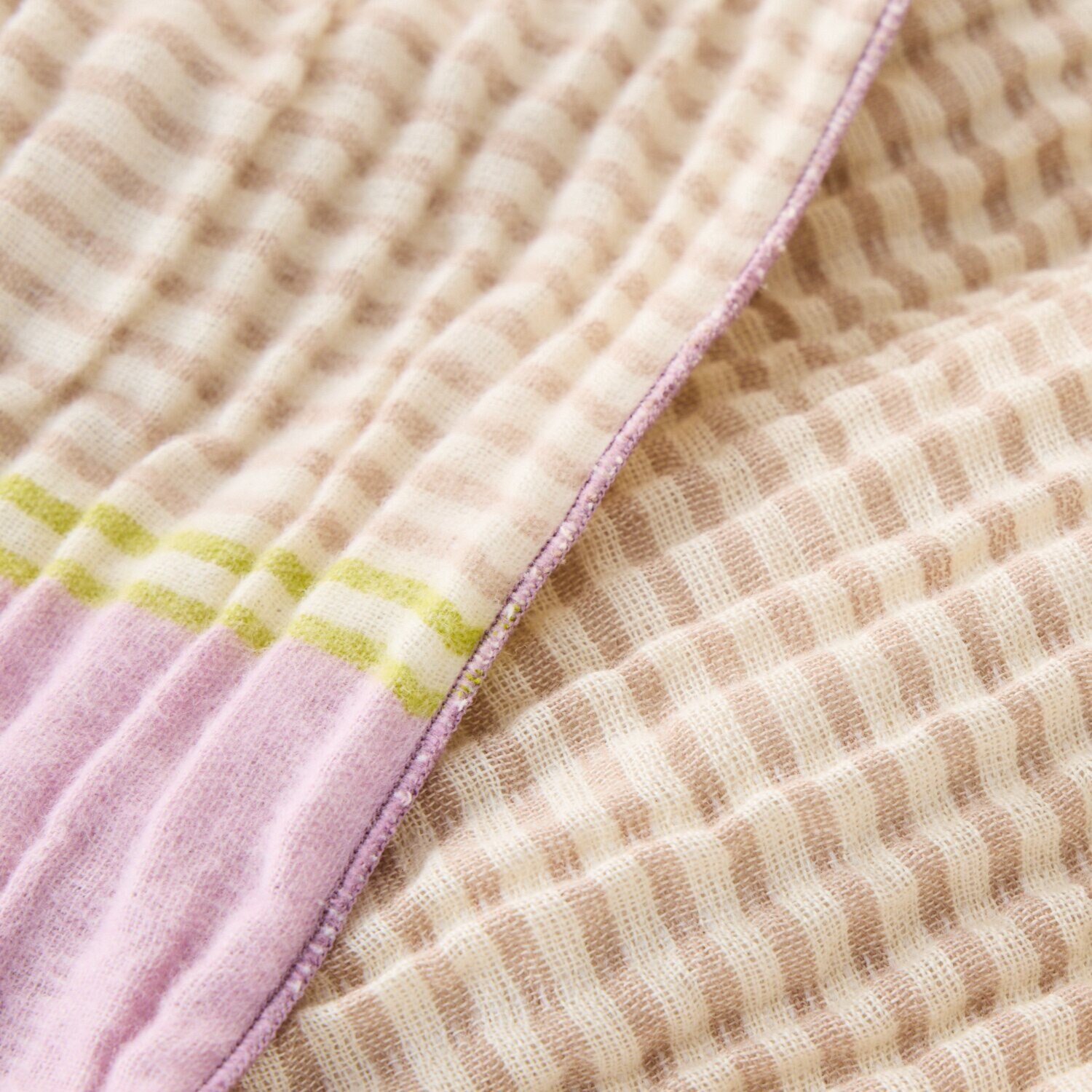 ｎｉｓｈｉｋａｗａ リバーシブルで快適！ くしゅくしゅふわふわ 日本製 インナーパイル コットンケット ＜シングル＞