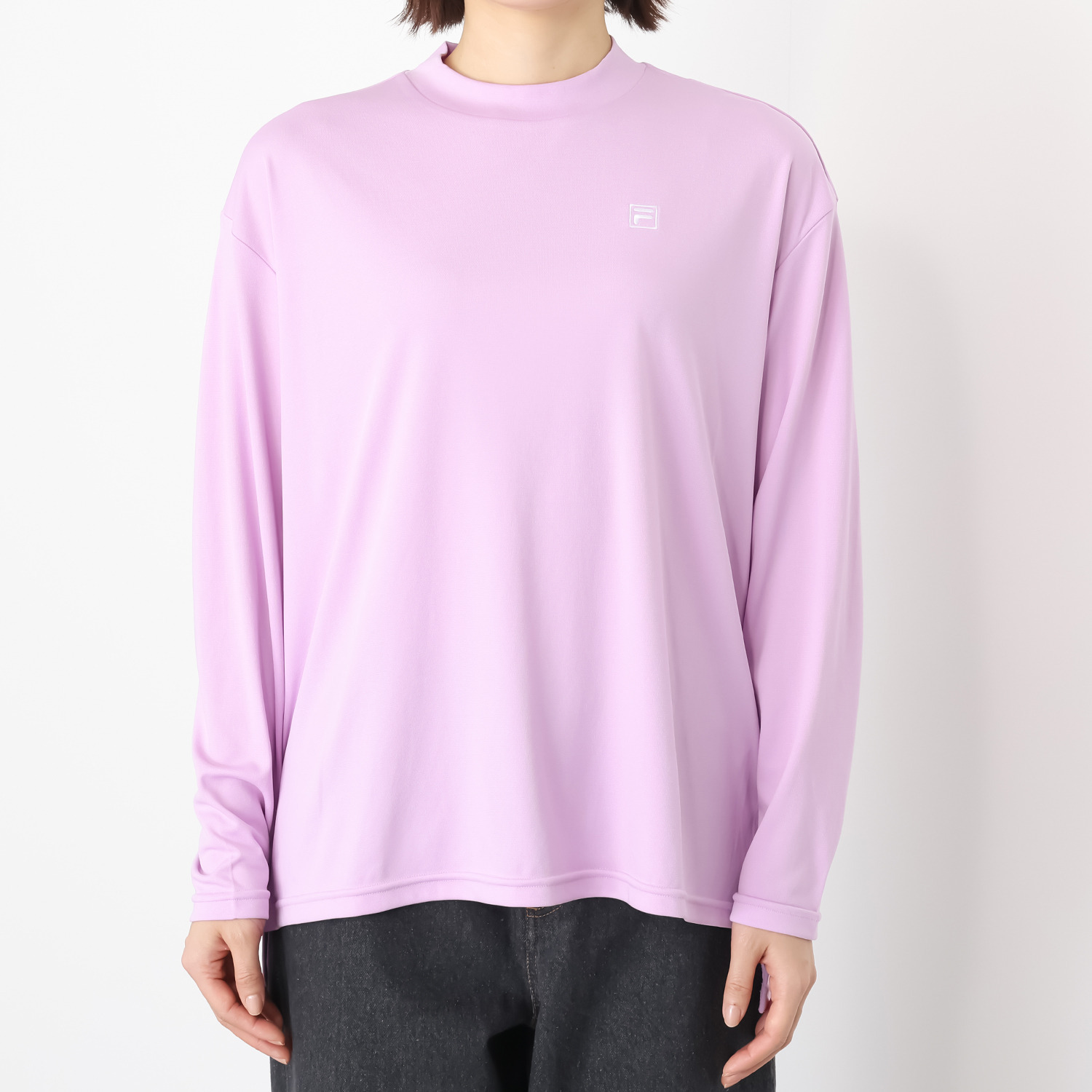 フィラ 調温サポート素材 なめらかスムース モックネックプルオーバー