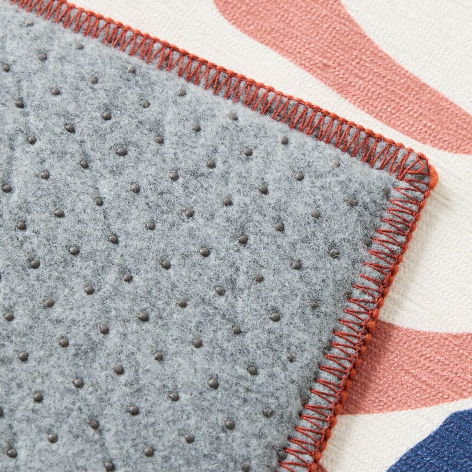 ＥＬＬＥ　ＨＯＭＥ スプリングコレクション シェニールプリントラグ ＜１９０×１９０ｃｍ＞