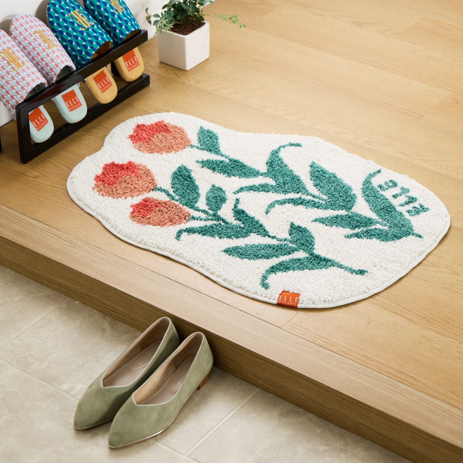 ＥＬＬＥ　ＨＯＭＥ スプリングコレクション 玄関マット