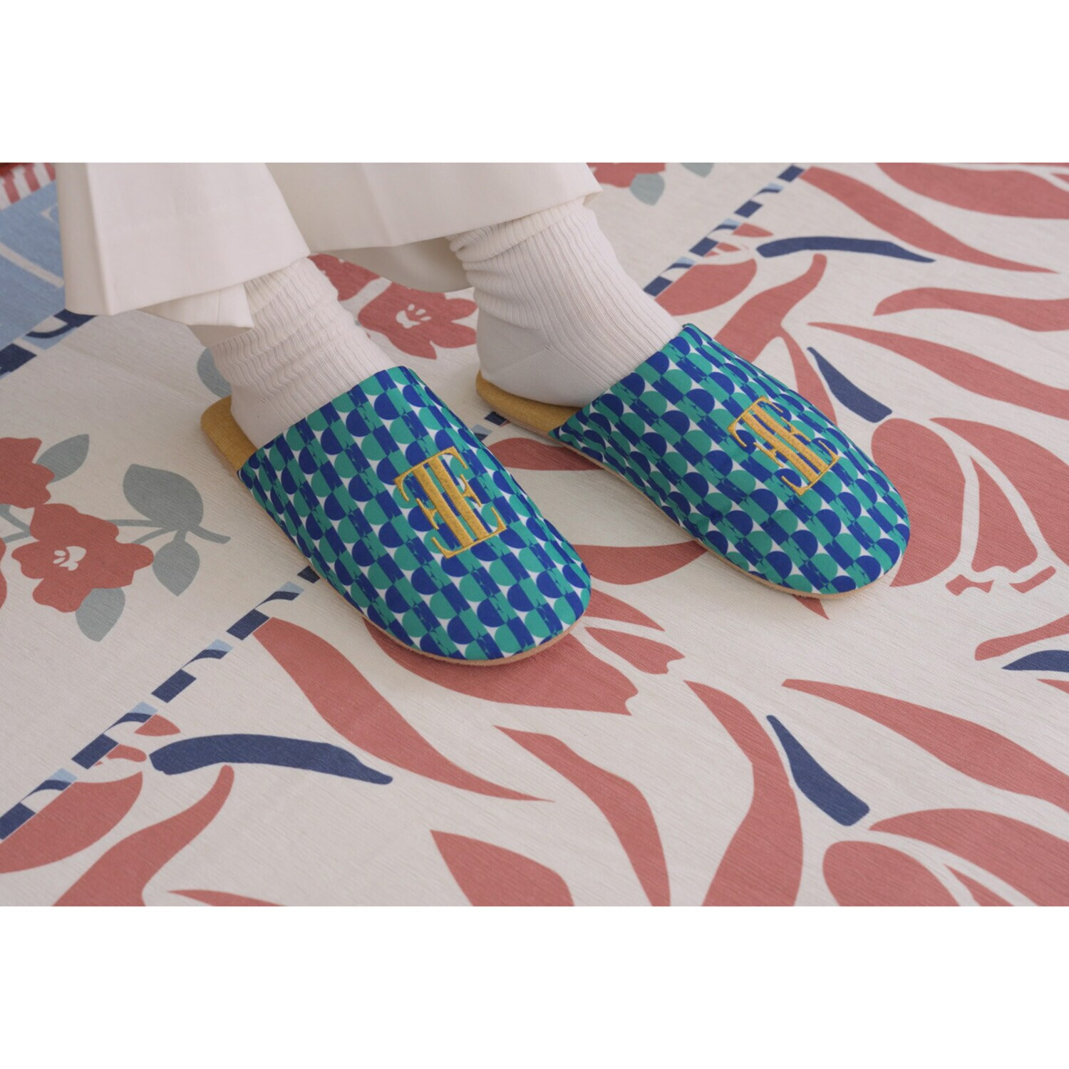 ＥＬＬＥ　ＨＯＭＥ スプリングコレクション スリッパ２足組