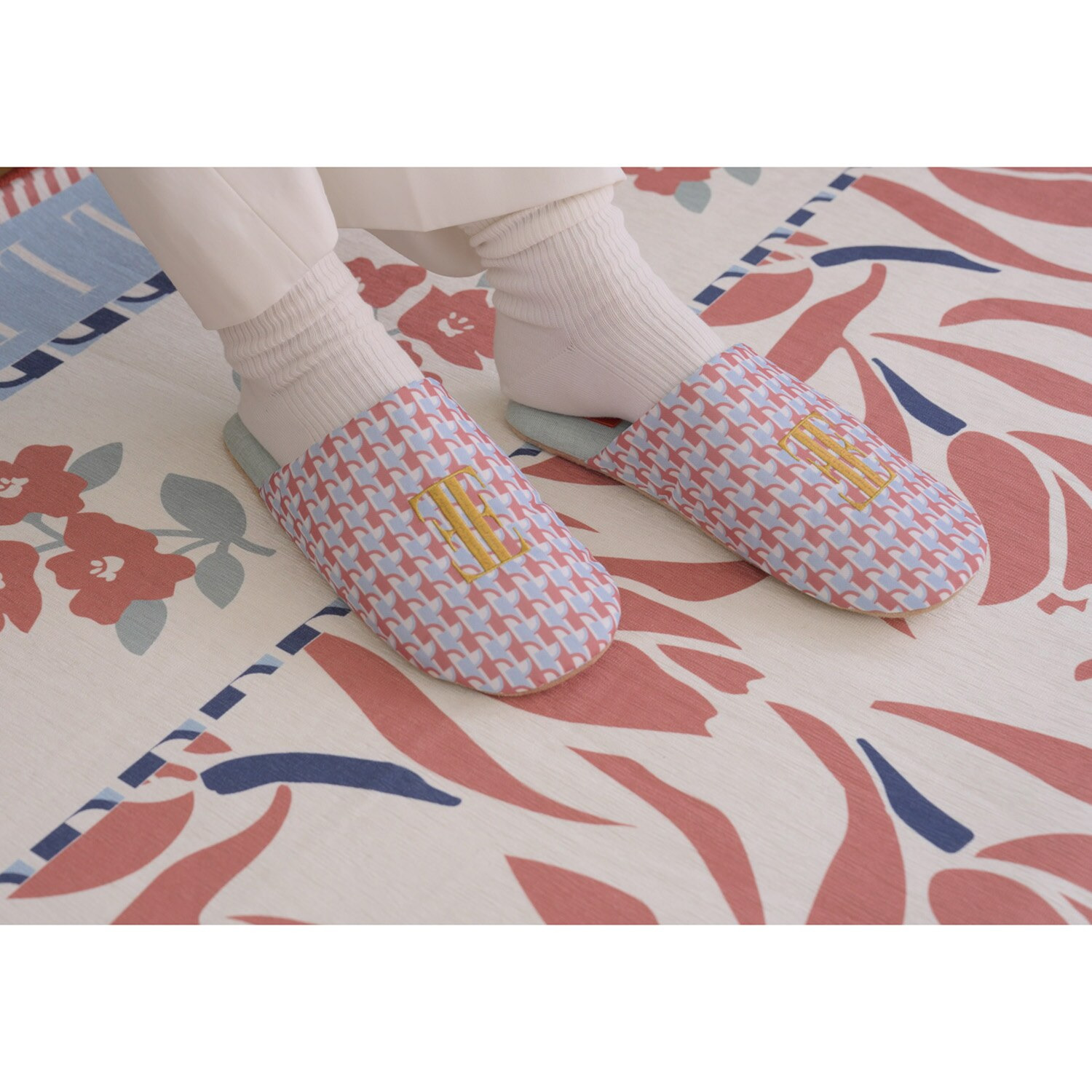 ＥＬＬＥ　ＨＯＭＥ スプリングコレクション スリッパ２足組