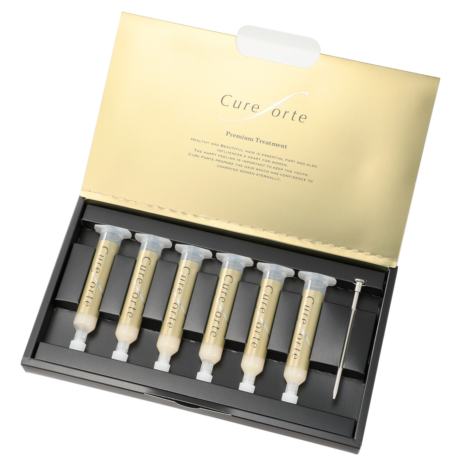 キュアフォルテ 髪と頭皮の老舗サロン開発 サロン仕上がりを目指し 集中補修＆保湿ケア！ プレミアムトリートメント １箱（１０ｇ×６本入）