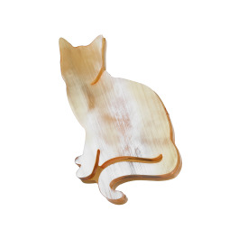 グレイスモア 水牛 キャットモティーフ ブローチ