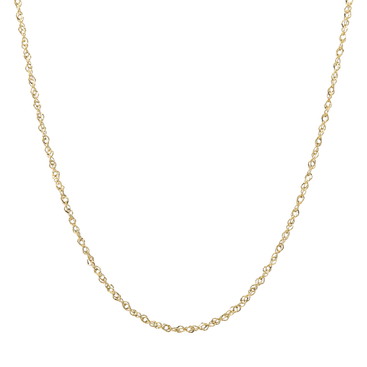 アルテッロ １８Ｋ ツイストライン ロングチェーンネックレス