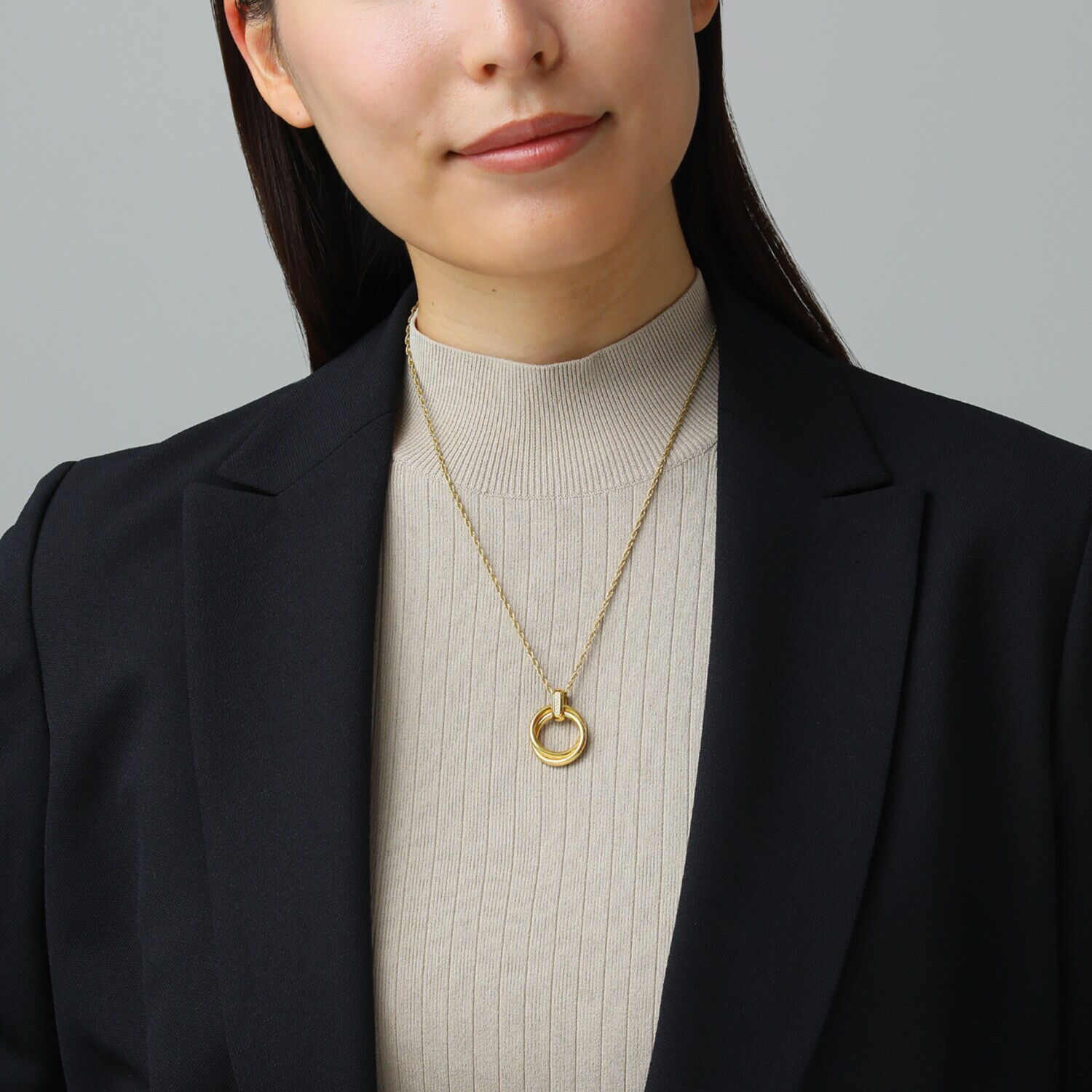 アシエステンレス サージカルステンレス ＣＺ エターナルサークル ペンダント