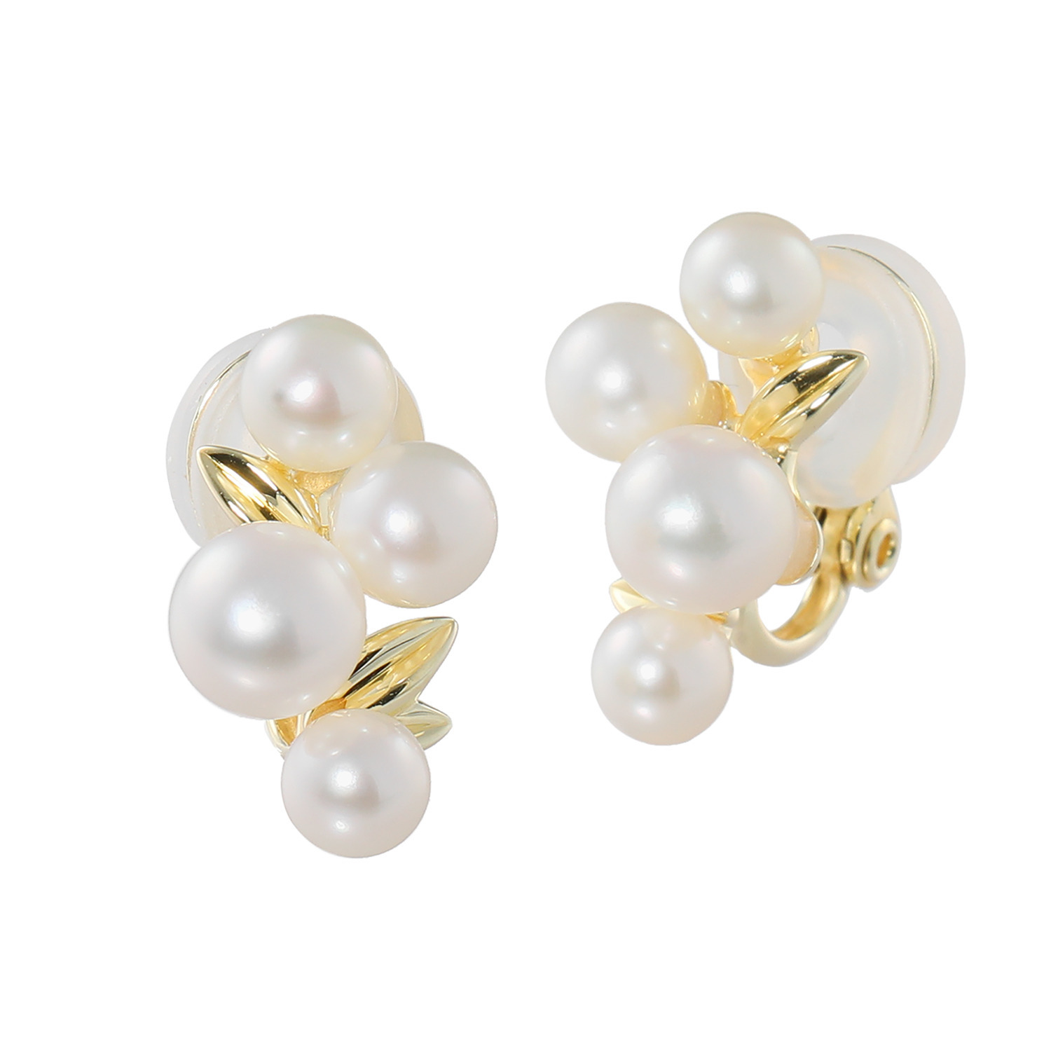 パール　ユリマ 国産 無調色越物 アコヤパール イヤリング／ピアス