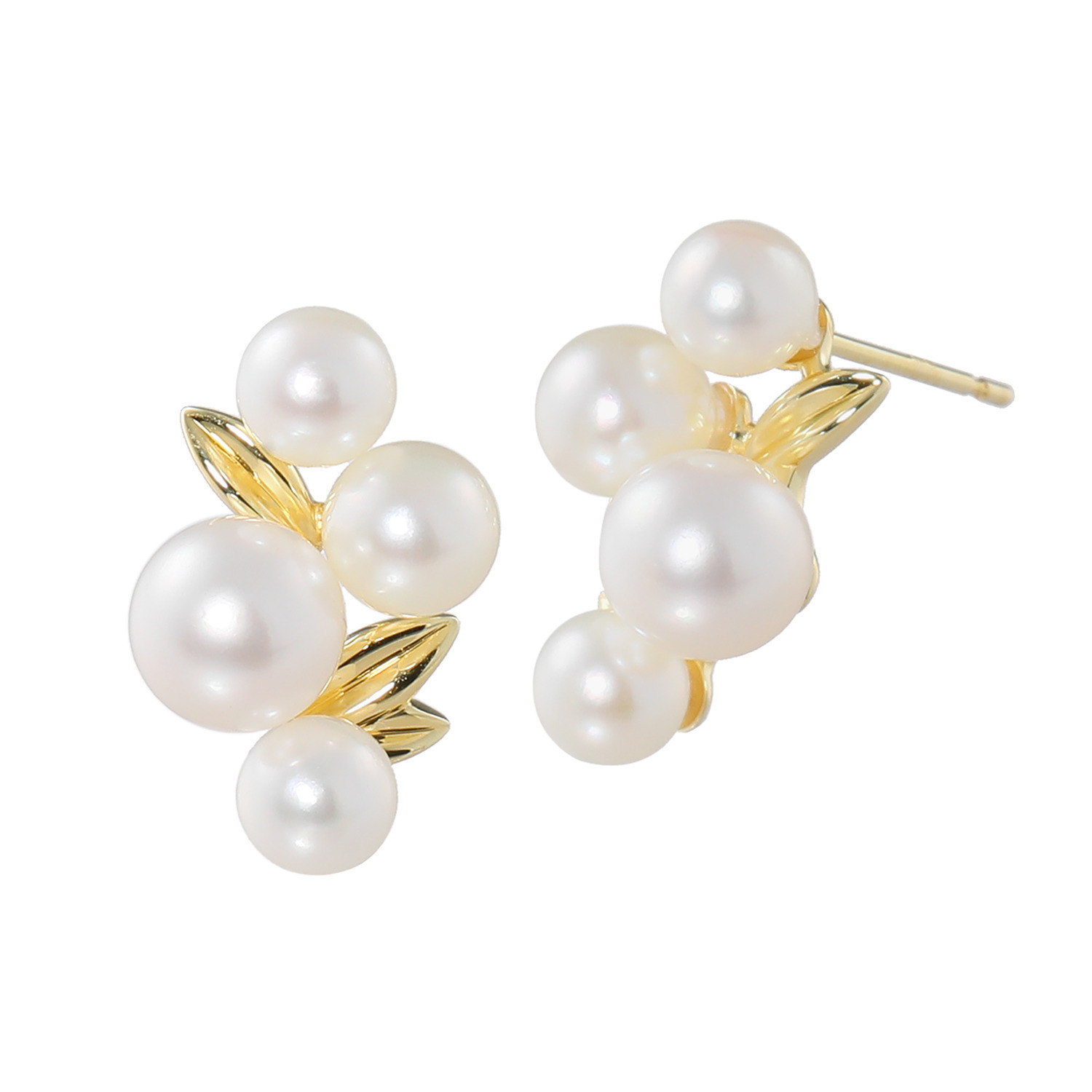 パール　ユリマ 国産 無調色越物 アコヤパール イヤリング／ピアス