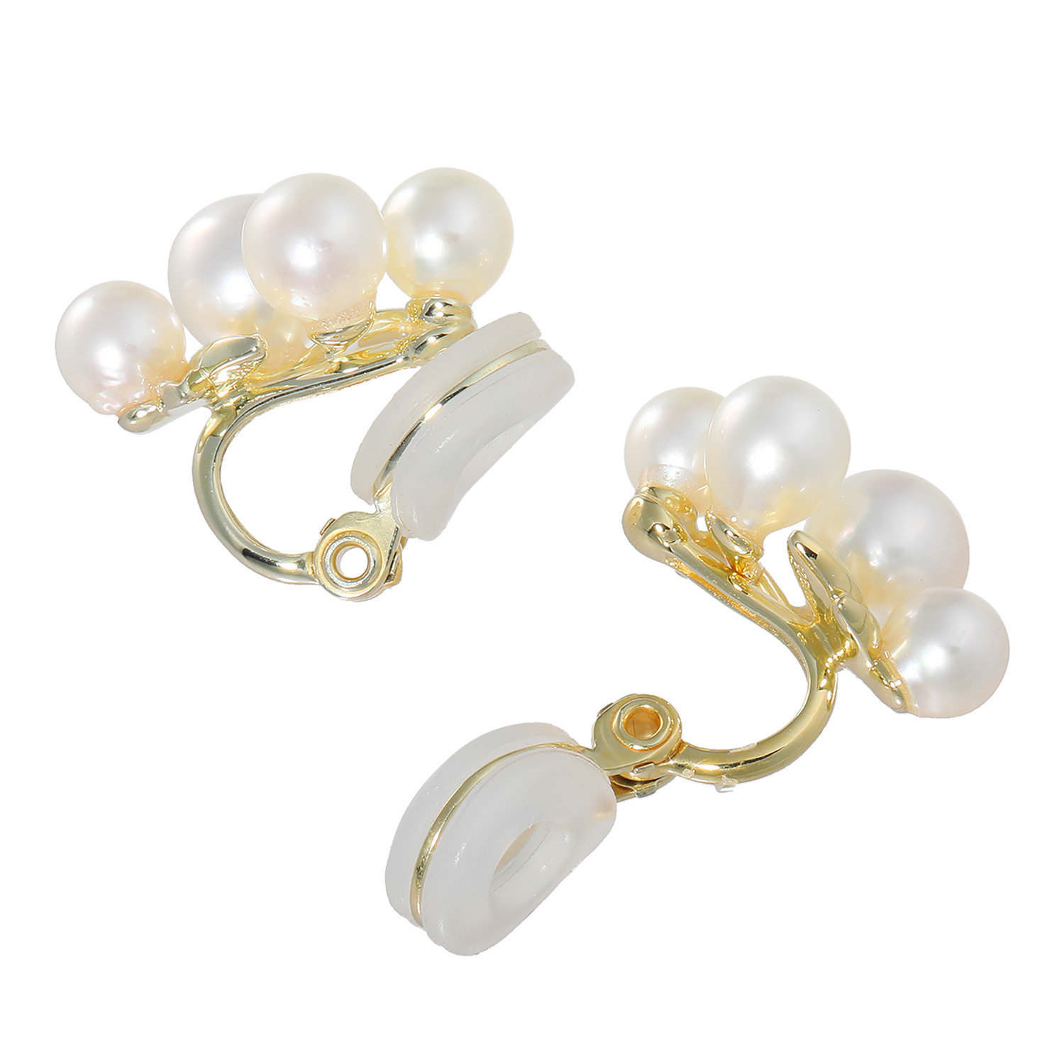 パール　ユリマ 国産 無調色越物 アコヤパール イヤリング／ピアス