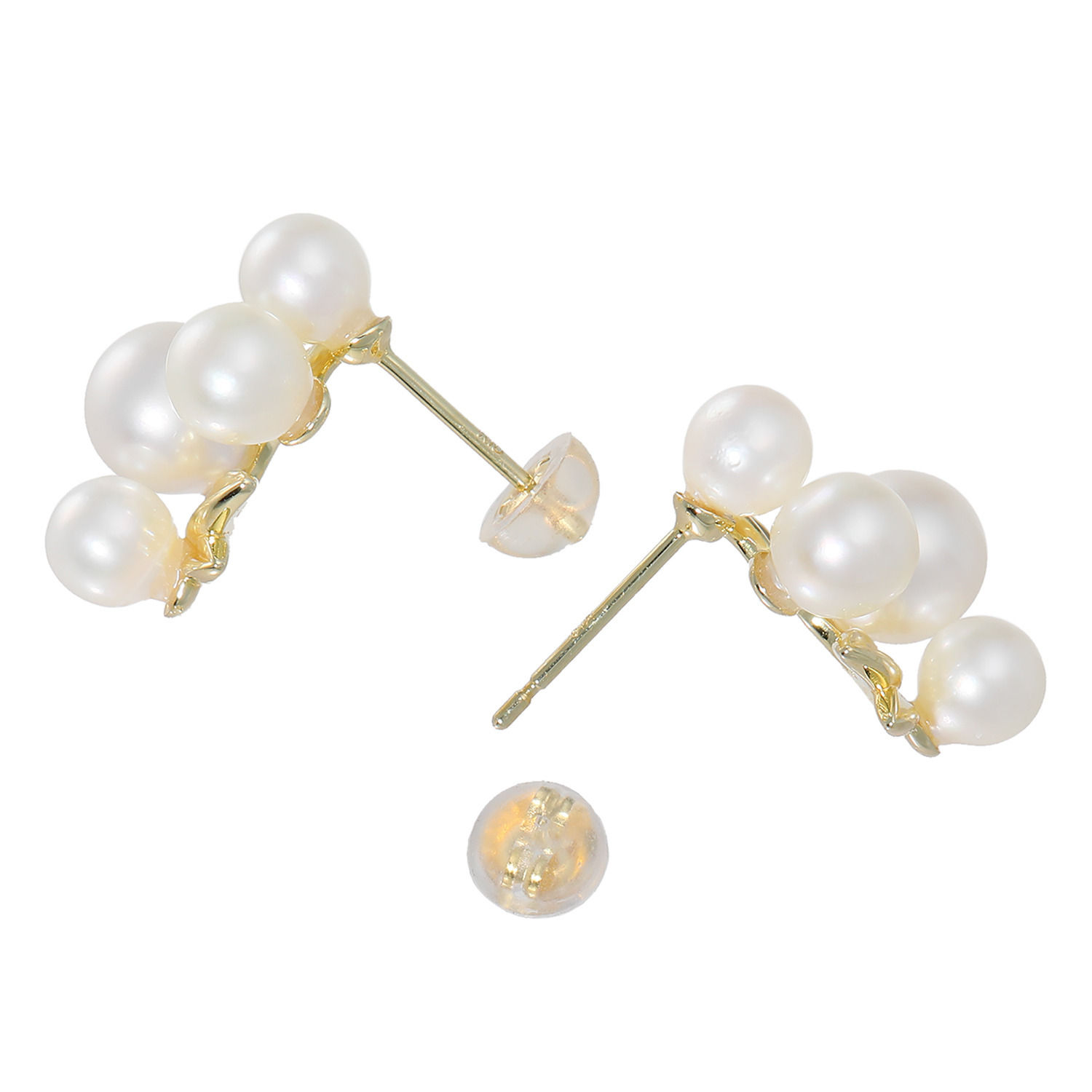 パール　ユリマ 国産 無調色越物 アコヤパール イヤリング／ピアス