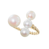 パール　ユリマ １８Ｋ 宇和島産＆国産 無調色越物 アコヤパール フィンガーリング