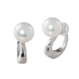 パール　ユリマ 宇和島産 無調色越物 ８ｍｍＵＰ 大玉アコヤパール イヤリング／ピアス