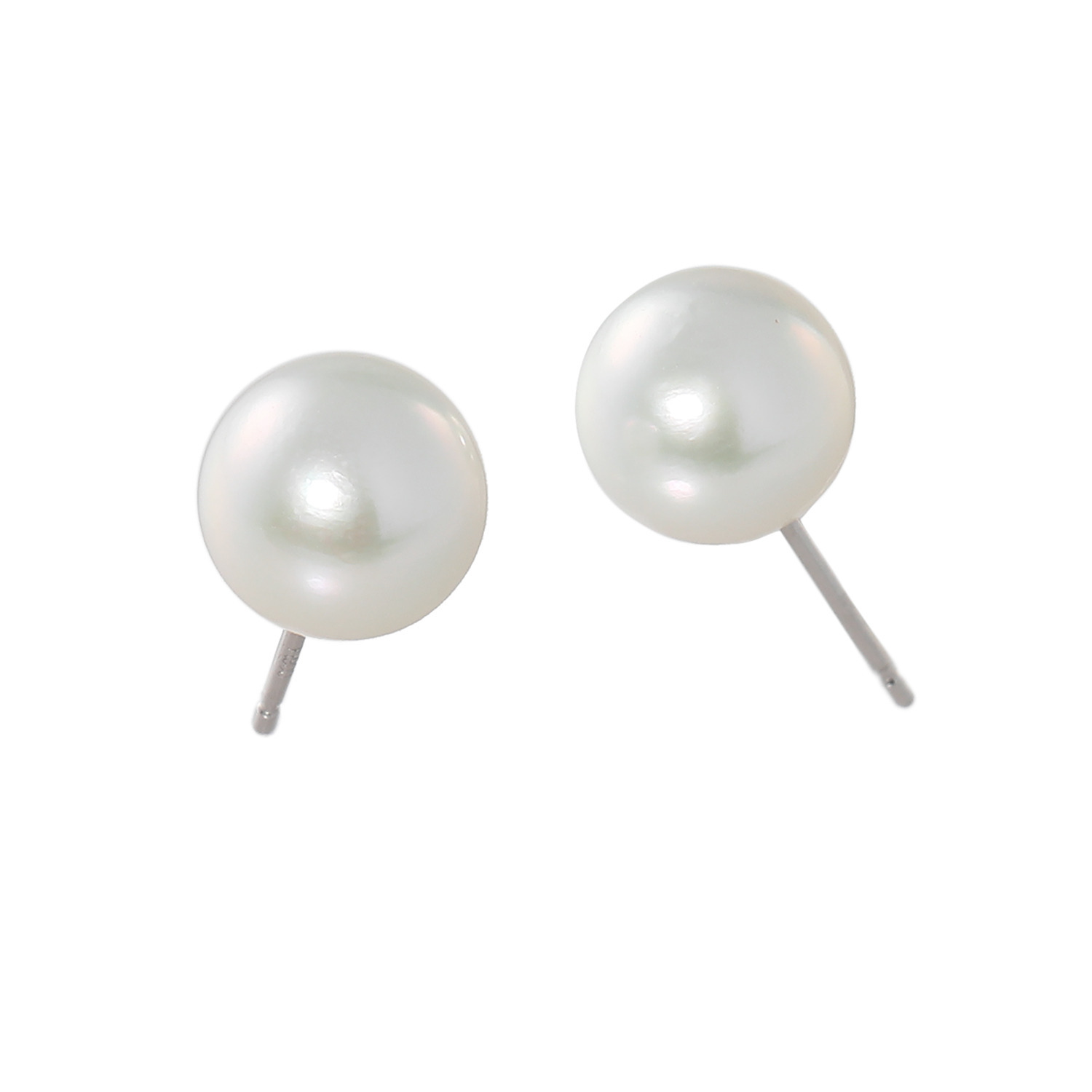 パール　ユリマ 宇和島産 無調色越物 ８ｍｍＵＰ 大玉アコヤパール イヤリング／ピアス