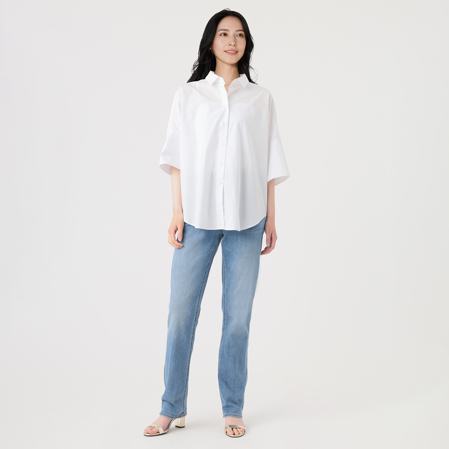ピーティー　トリノ “ＡＬＡＮＩＳ” ストレッチデニムパンツ