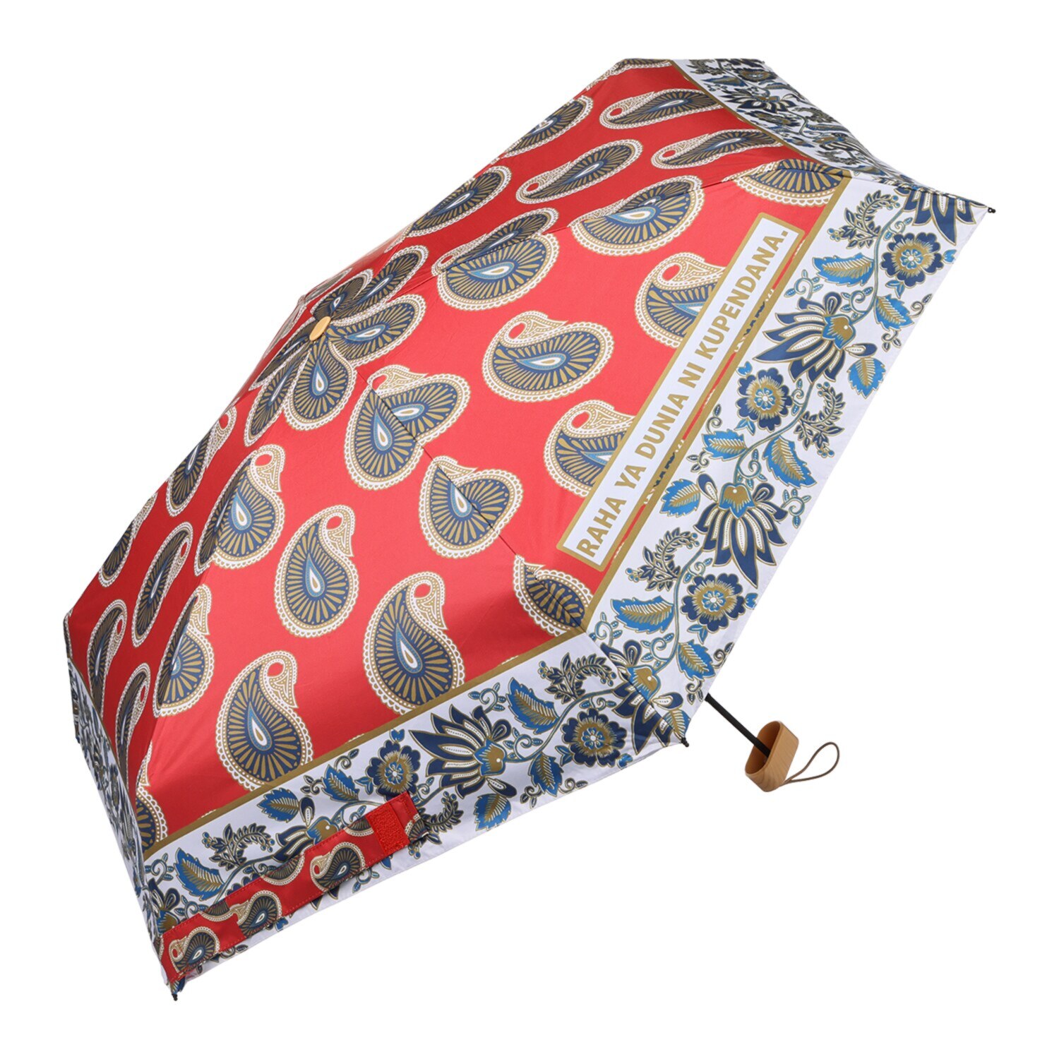 ノットヨット かわいいプリント柄 晴雨兼用 折りたたみ傘