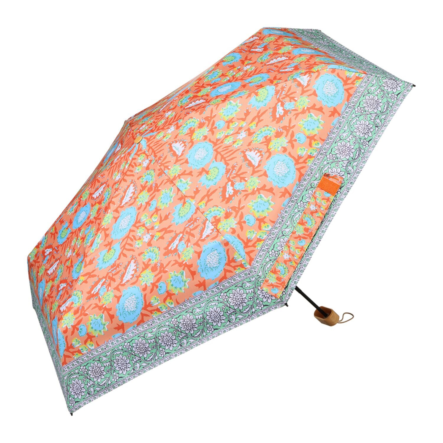 ノットヨット かわいいプリント柄 晴雨兼用 折りたたみ傘
