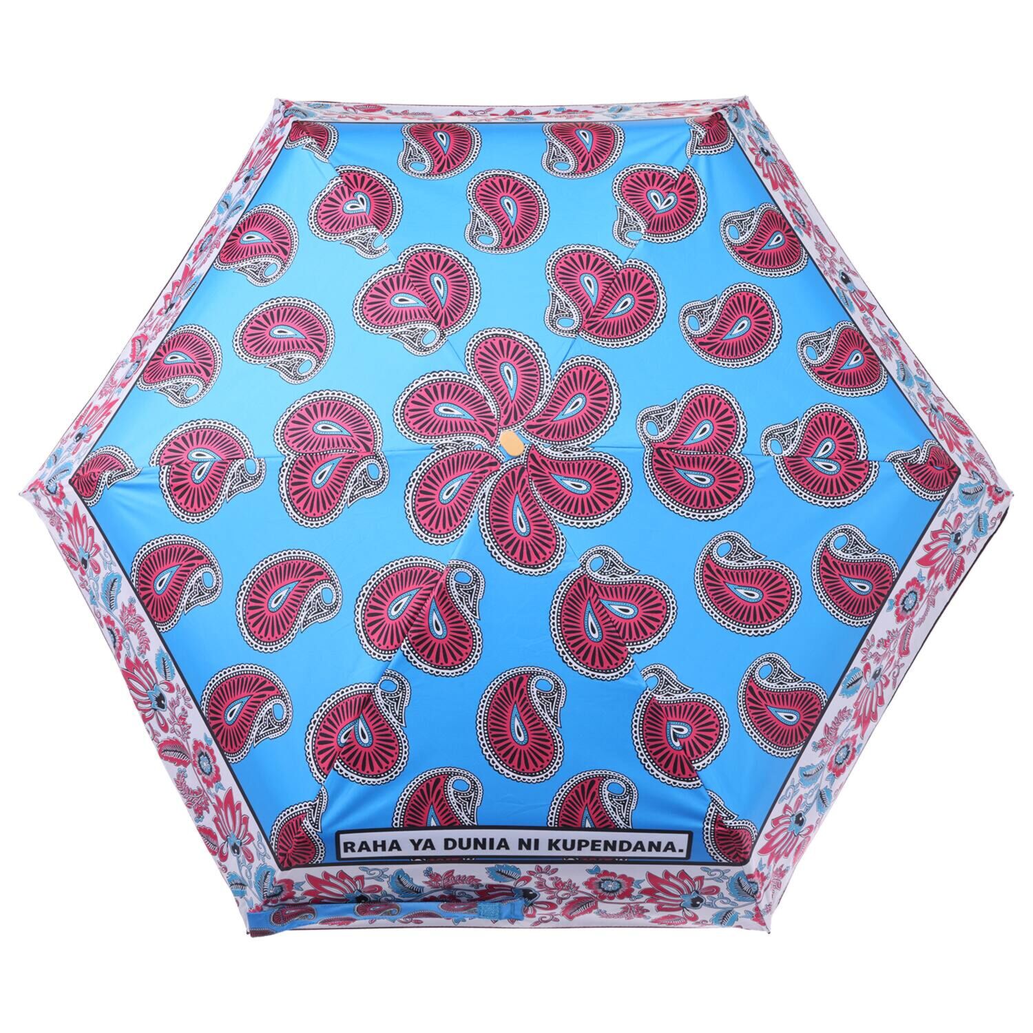 ノットヨット かわいいプリント柄 晴雨兼用 折りたたみ傘