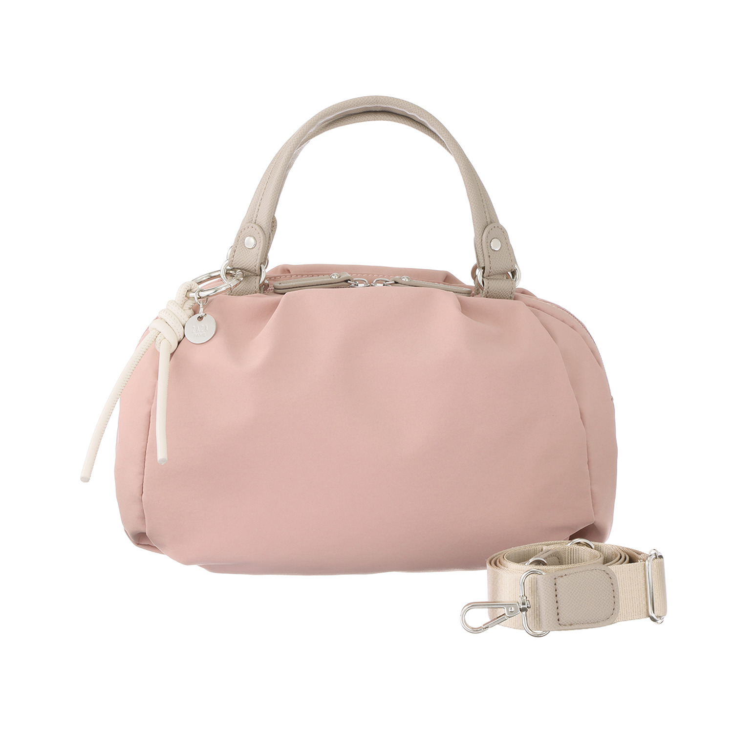 マドモワゼル　ザザ チャーム付 はっ水 ２ウェイバッグ