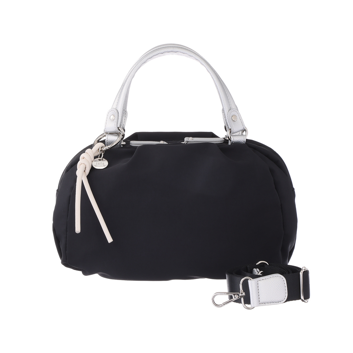 マドモワゼル　ザザ チャーム付 はっ水 ２ウェイバッグ