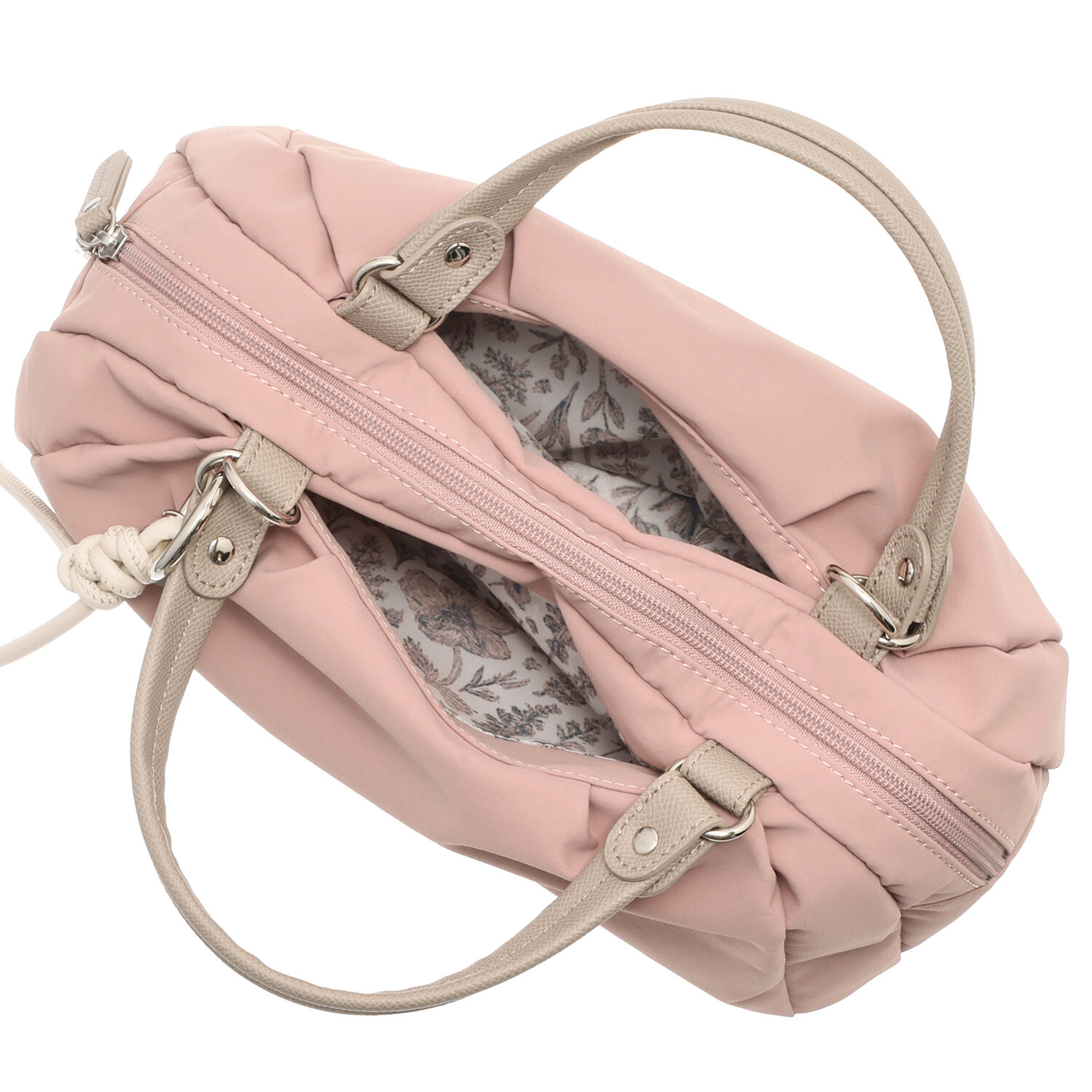 マドモワゼル　ザザ チャーム付 はっ水 ２ウェイバッグ