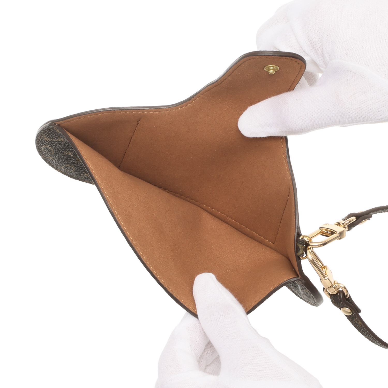 ホワイ “ハーネスプリント” ストラップ付 メガネケース