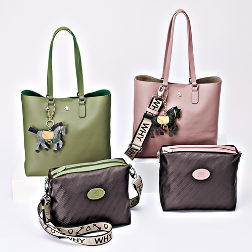 ホワイ マルチに使える！ 牛革シュリンク型押し ２ウェイトートバッグ ＜バッグインバッグ付＞