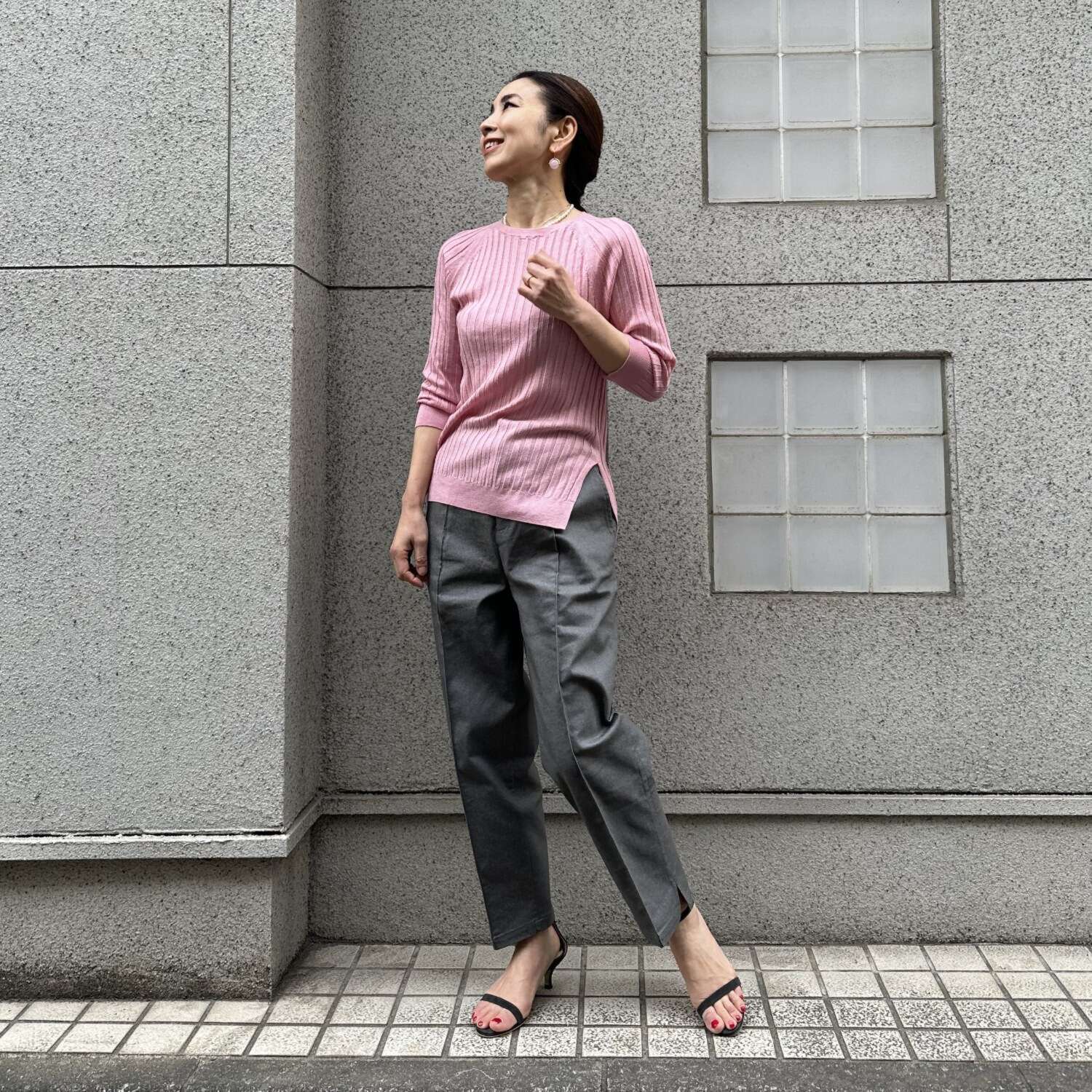 タマミ　ワタナベ テーパードシルエット スウィンギーパンツ