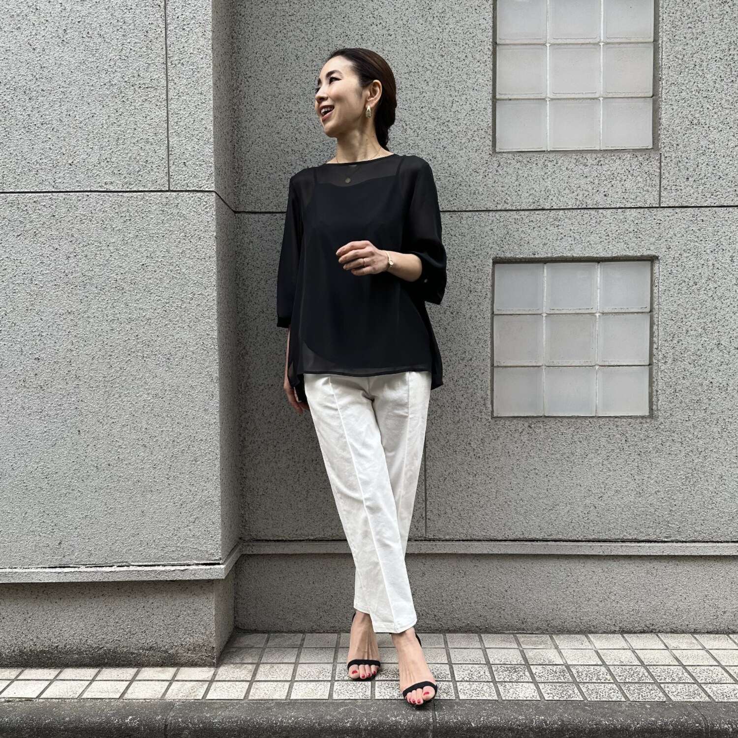 タマミ　ワタナベ テーパードシルエット スウィンギーパンツ