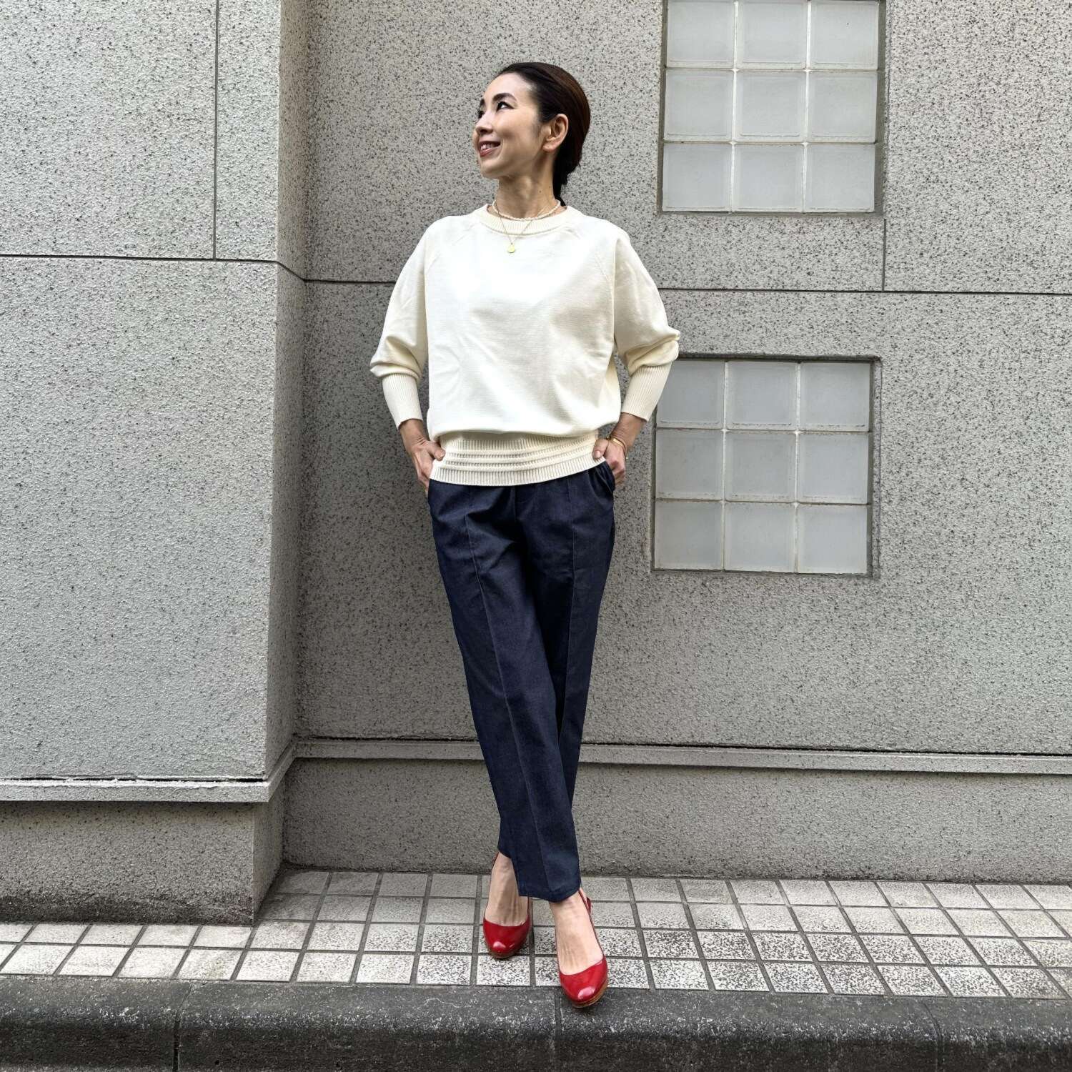 タマミ　ワタナベ テーパードシルエット スウィンギーパンツ